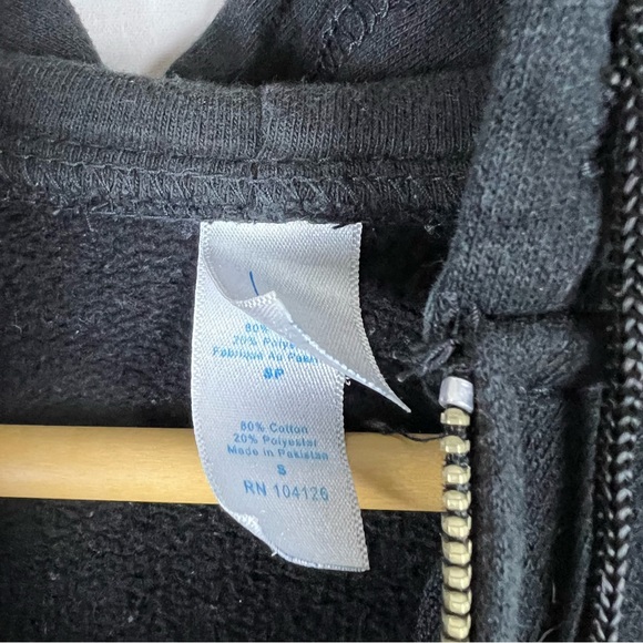 RARE Vintage Y2K Sworn Enemy Band Zip Hoodie Small - Picture 4 of 5